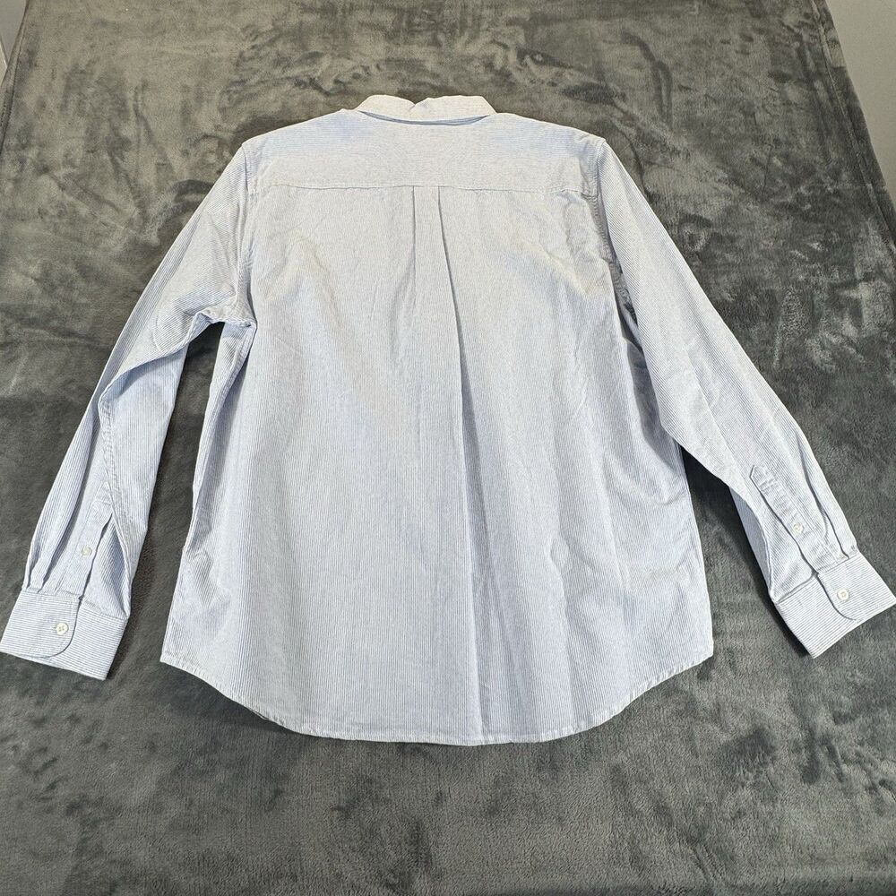 NWT Chaps XL Men Striped Seacoast Wash 100% Fine Soft Cotton Oxford Woven Shirt - Picture 8 of 12